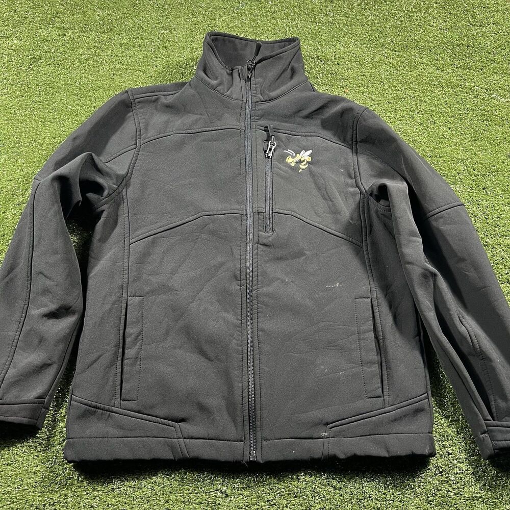 Snozu Performance Boys' Black Soft Shell Jacket Georgia Tech M Youth